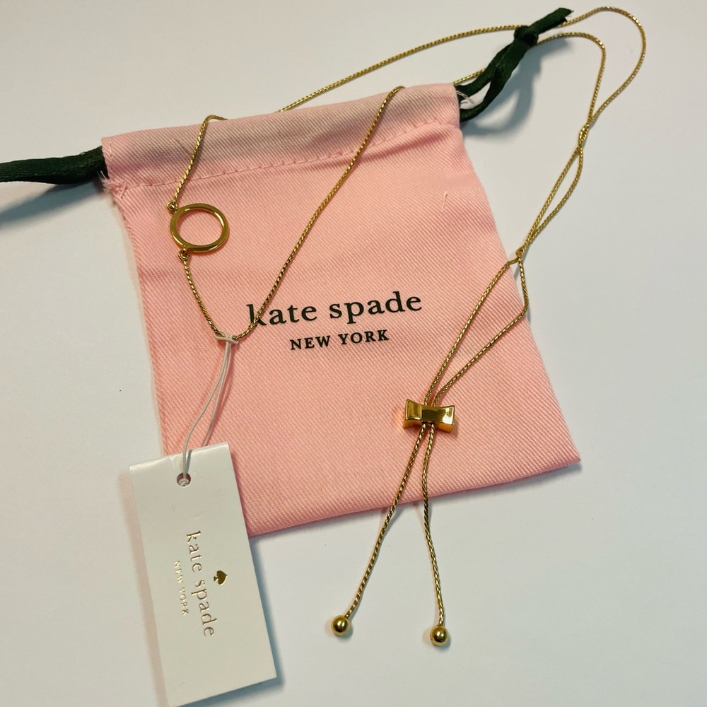 Kate Spade Gold Adjustable Charm Necklace